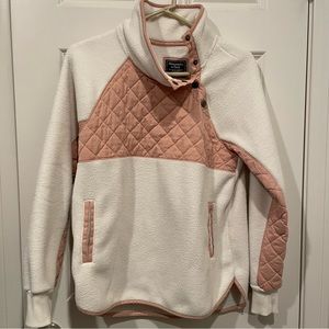 Abercrombie & Fitch Asymmetrical Snap-Up Fleece